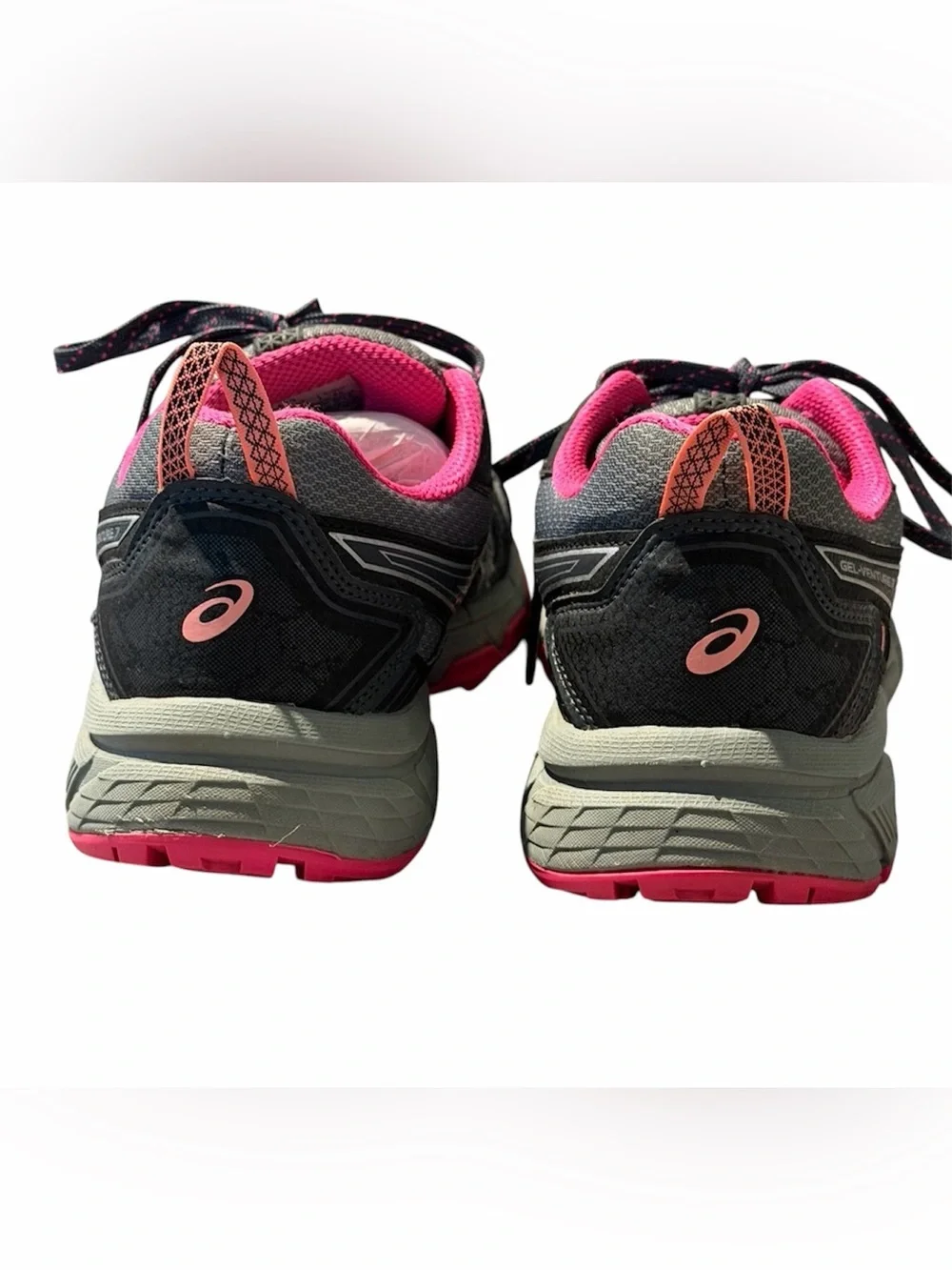 ASICS GEL-Venture 7 Women's Trail Running Shoes Gray/Pink/Orange - Size 10